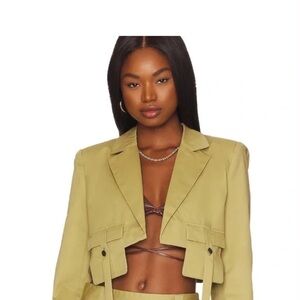 NWT BY.DYLN. x Revolve Porter Jacket in Light Khaki